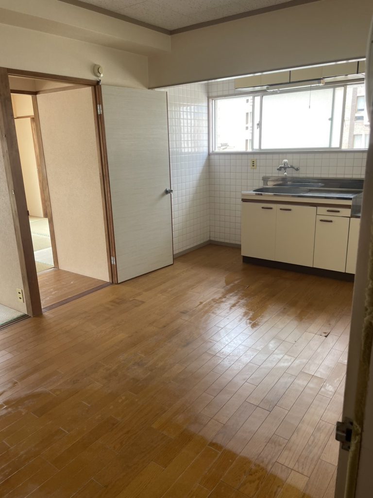 北九州市八幡東区で孤独死に伴う遺品整理・特殊清掃(3DK/4日)